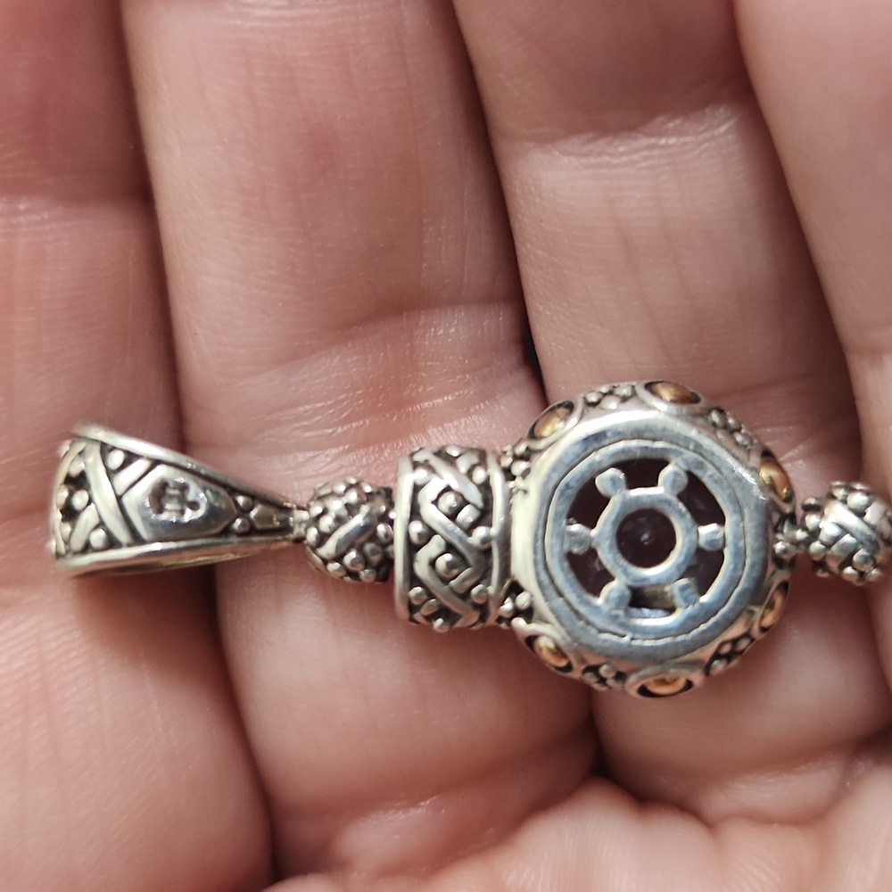 John Hardy From the Batu Sari Collection Sterling Silver & 18K - Picture 2 of 6